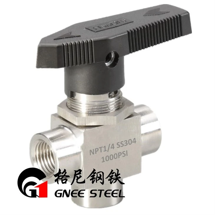 4 Way Ball Valves Stainless Steel